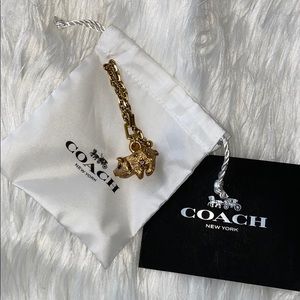 Coach jeweled brass Pig.